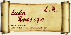 Luka Munjiza vizit kartica